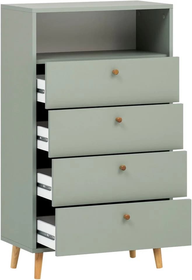 Schildmeyer Kommode Bjarne 60 cm Pistazie 4 Schubladen - Bild 3
