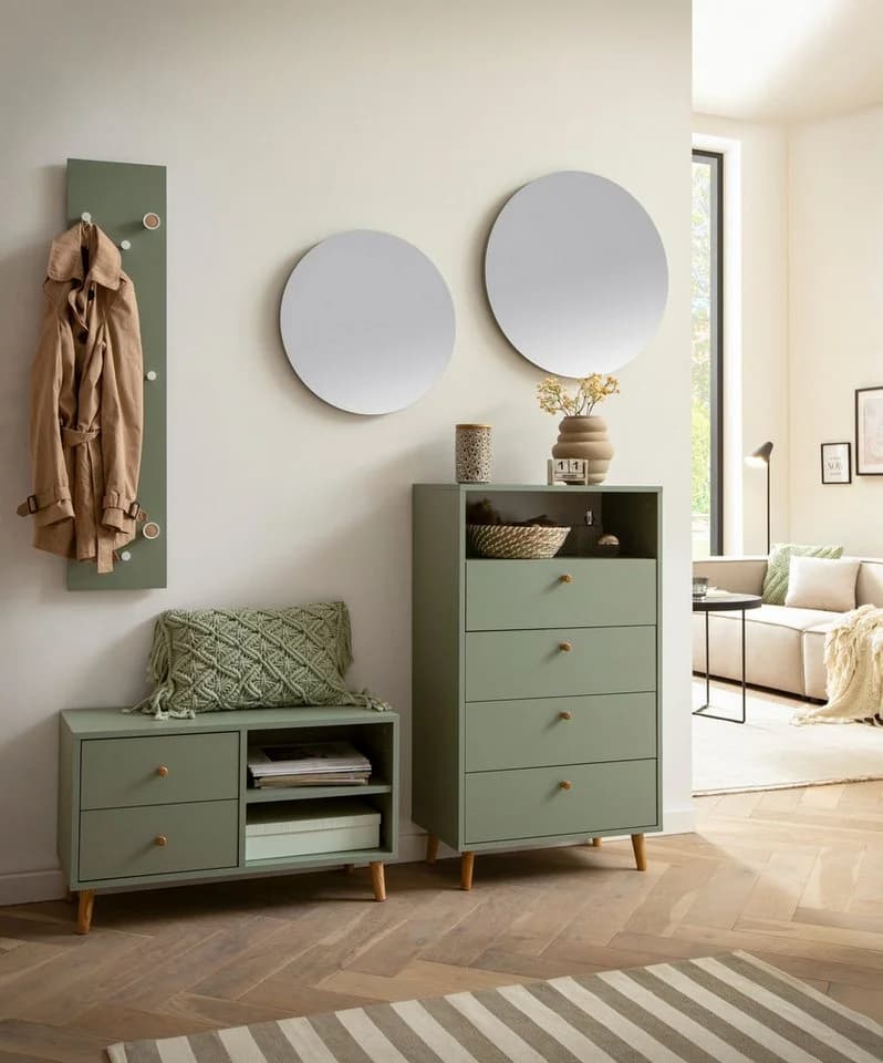 Schildmeyer Garderobenpaneel Bjarne Grün 9 Haken FSC - Bild 2