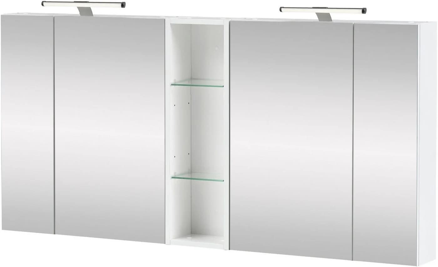 Schildmeyer Spiegelschrank Duo Weiß 4 Türen FSC - Bild 4