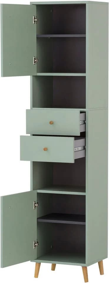 Schildmeyer Hochschrank Bjarne Grün Modern FSC-Zertifiziert - Bild 4