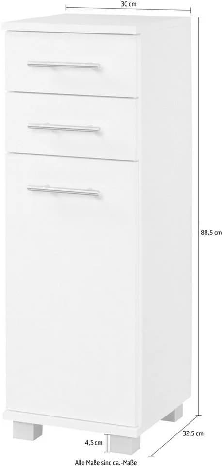SCHILDMEYER Unterschrank Isola Weiß 30cm - Bild 4