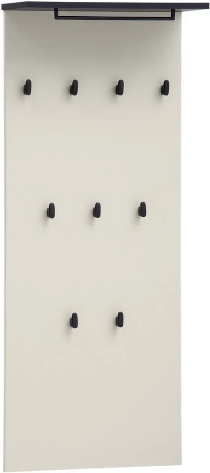 Schildmeyer Garderobenpaneel Edda Beige mit 9 Haken und Ablage - Bild 2