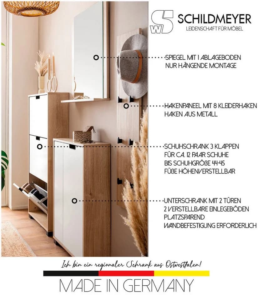 Schildmeyer Stauraumschrank Emmik Weiß FSC-zertifiziert - Bild 3