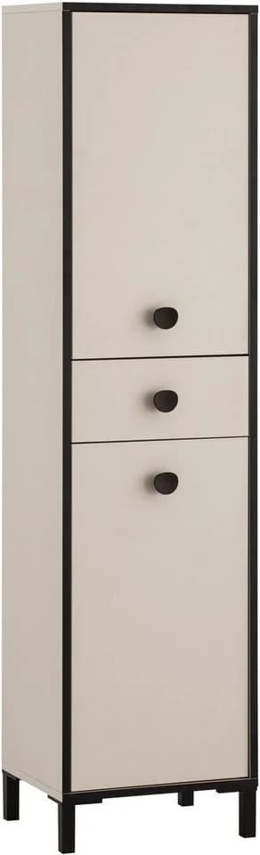 Schildmeyer Hochschrank Edda Cremebeige mit 2 Türen & Schublade - Bild 2