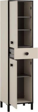 Schildmeyer Hochschrank Edda Cremebeige mit 2 Türen & Schublade Bild 3