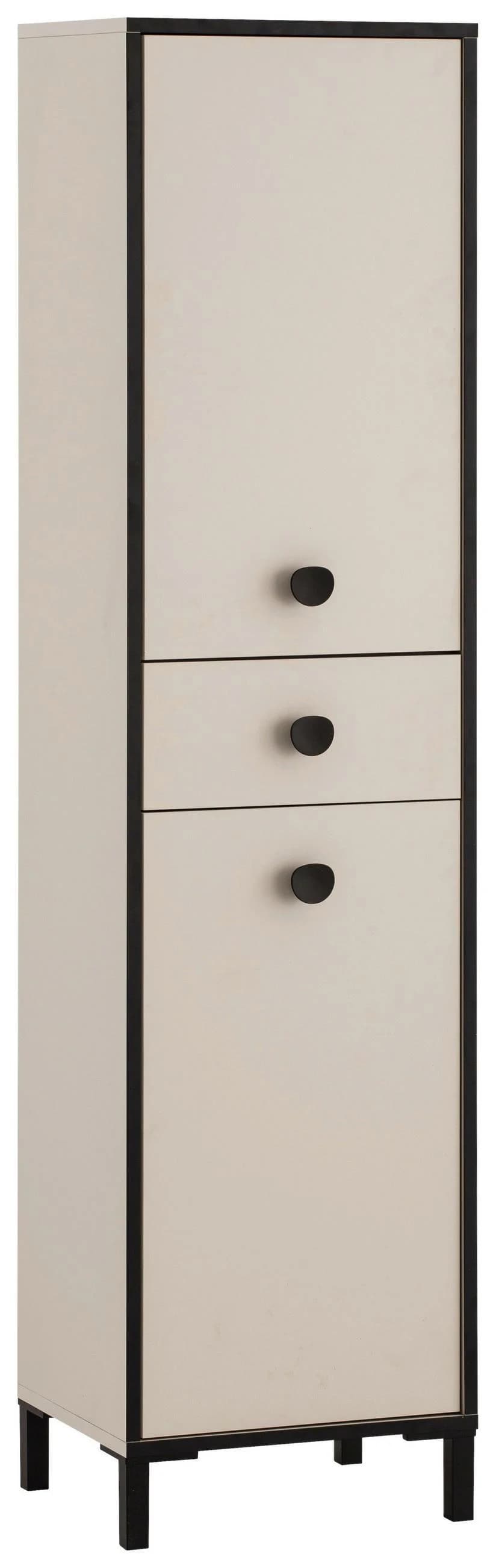 Schildmeyer Hochschrank Edda Cremebeige mit 2 Türen & Schublade - Bild 5
