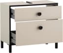 Schildmeyer Waschbeckenunterschrank Edda Beige Schwarz 2 Schubladen Bild 4
