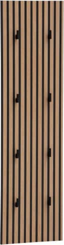 Schildmeyer Ryker Garderobenpaneel mit 8 Haken Schwarz Bild 2