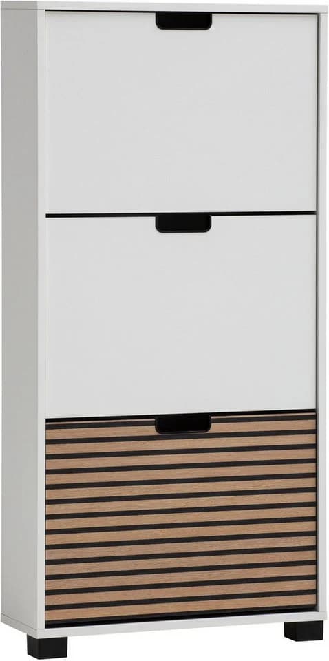 Schildmeyer Ryker Schuhschrank Weiß mit 3 Klappen - Bild 2