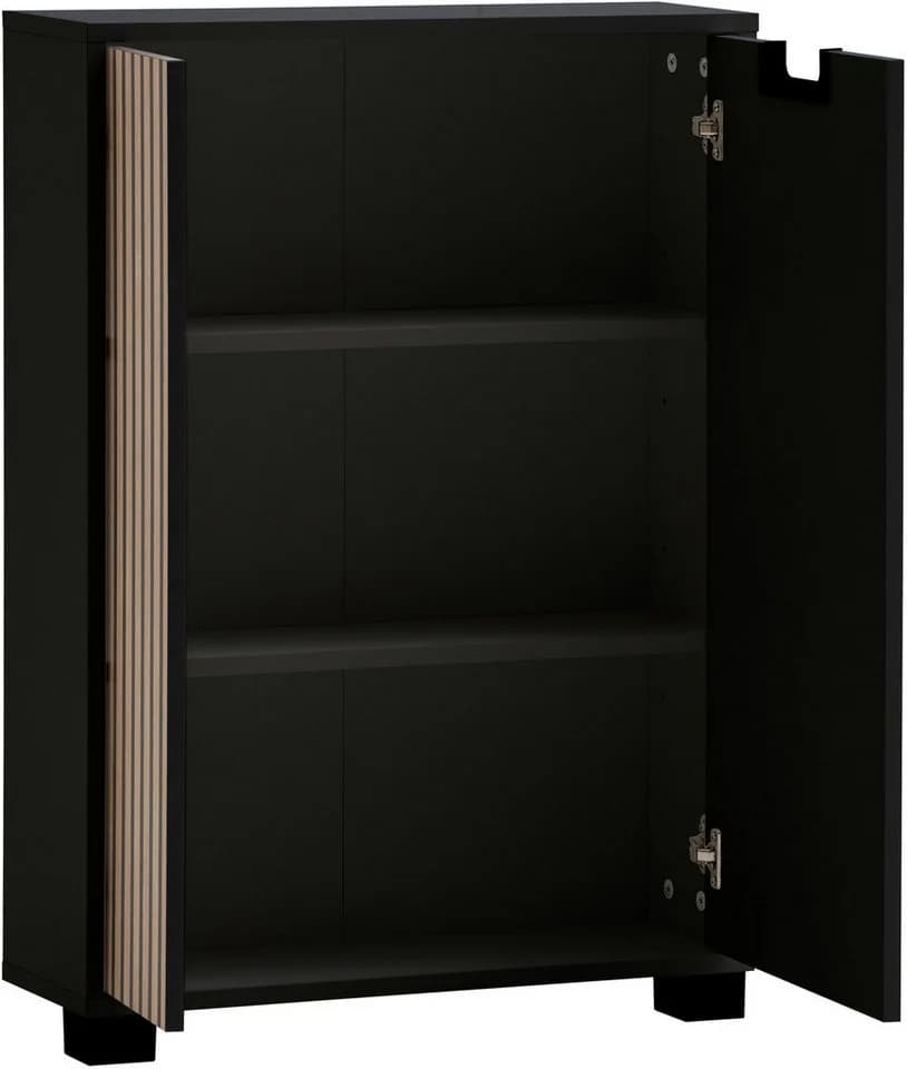 SCHILDMEYER Midischrank Ryker Schwarz FSC-zertifiziert Akustik-Optik - Bild 3