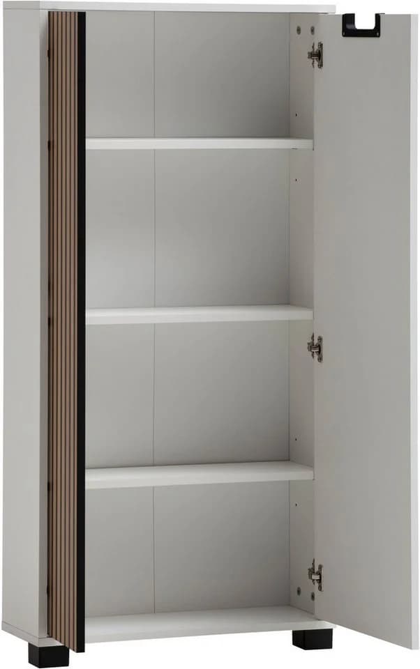 Tchibo Kommode Ryker Schwarz Holz Kunststoff Metall - Bild 4