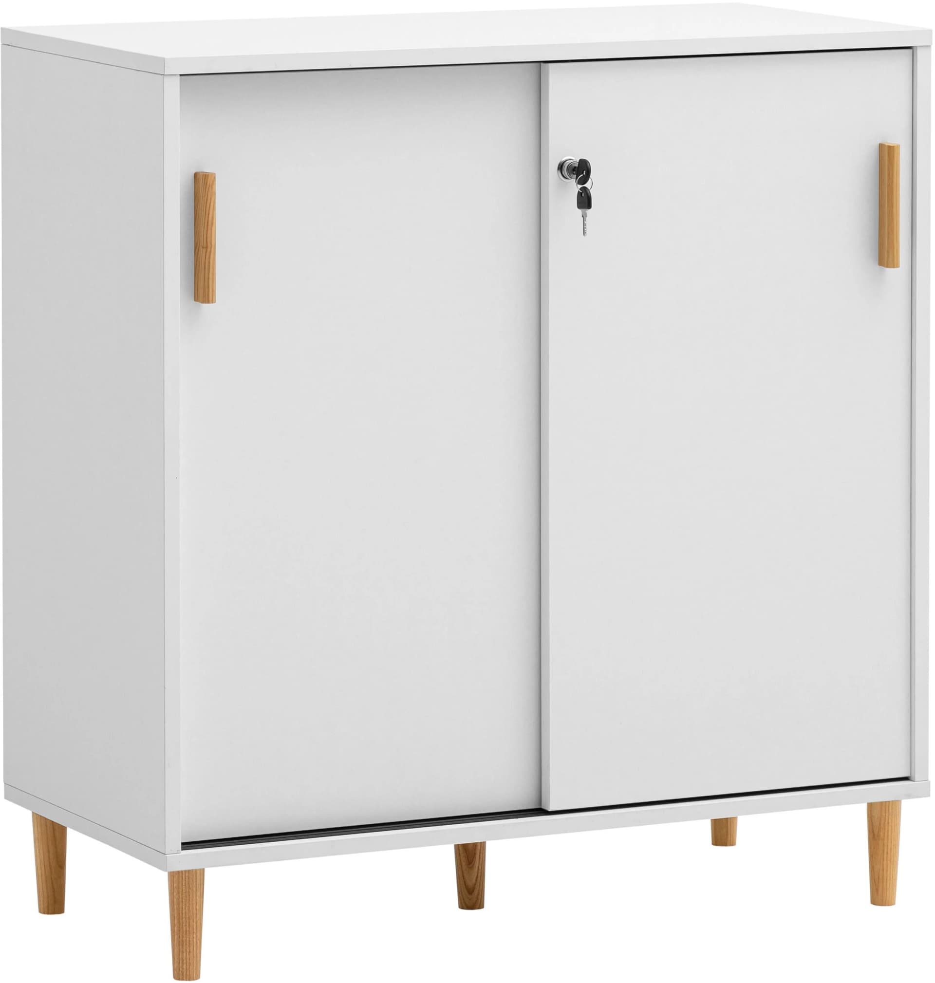 Schildmeyer Aktenschrank Torge Weiß Schiebetüren - Bild 2
