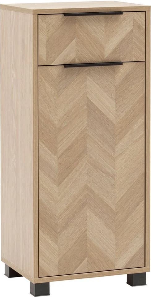 Midischrank Piazza aus FSC-zertifiziertem Holzwerkstoff, Eiche, Hell - Bild 2
