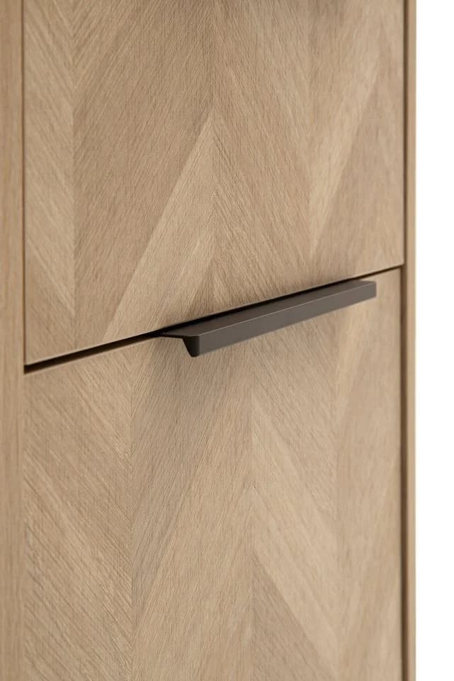 Midischrank Piazza aus FSC-zertifiziertem Holzwerkstoff, Eiche, Hell - Bild 4