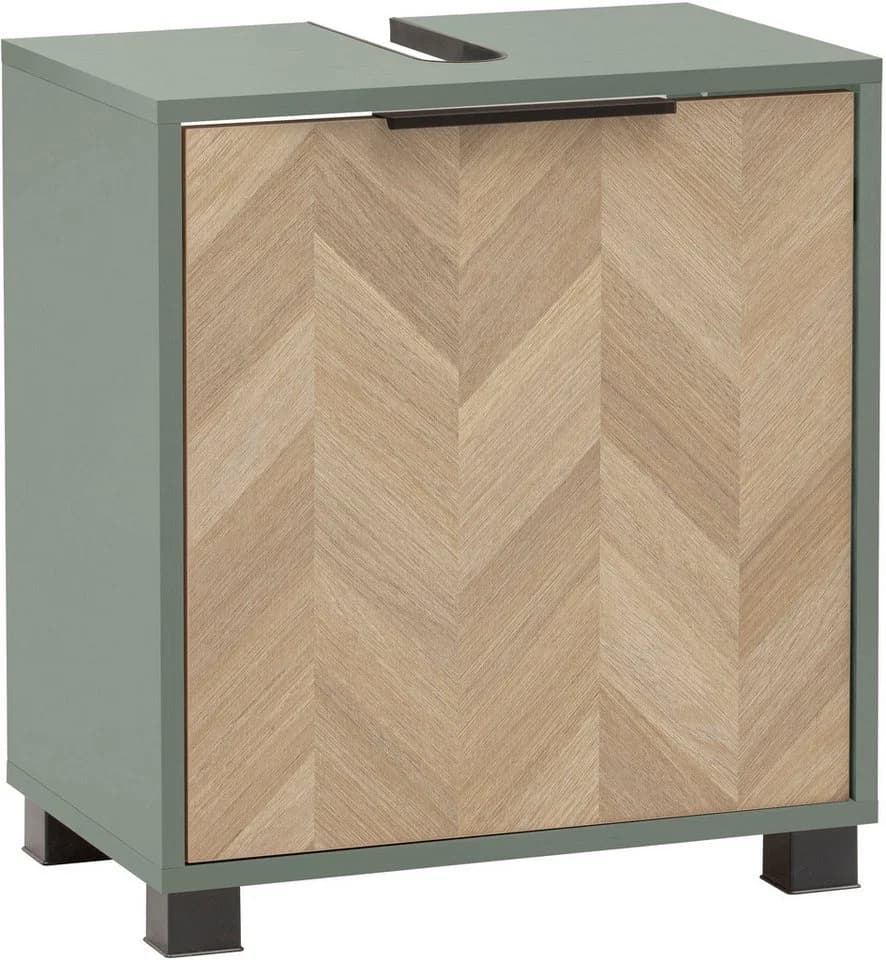 Schildmeyer Waschbeckenunterschrank Piazza 50,3 cm Grün Holzwerkstoff - Bild 2