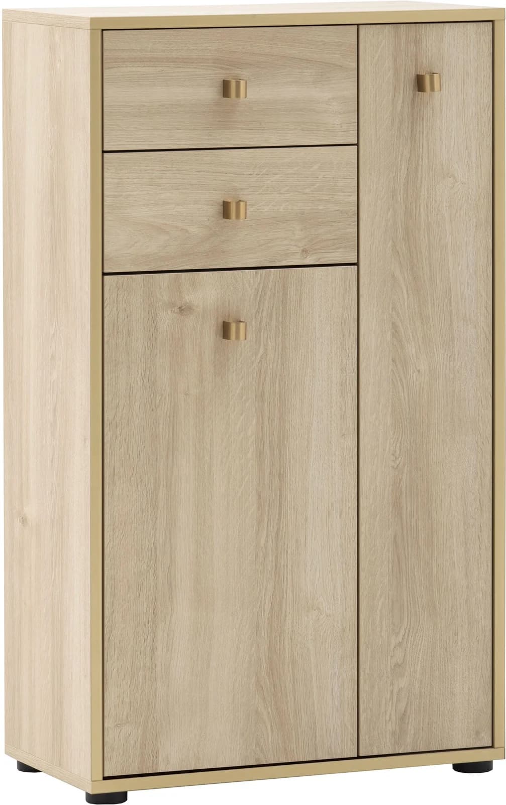 Highboard SCHILDMEYER Flora Weiß Eiche