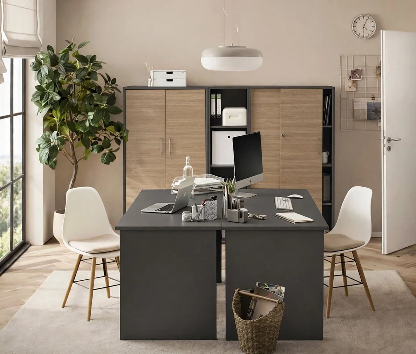 Schildmeyer Schreibtisch METZ Grau Modernes Design Made in Germany