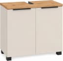 Schildmeyer Waschbeckenunterschrank Saga Eiche Landhaus Cremebeige Bild 2