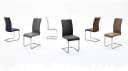 MCA Furniture Arco Freischwinger Set 2-tlg. Braun Echtleder Bild 5