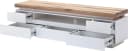 Lowboard Romina Weiß Eiche Massiv 5 Schubladen LED Bild 3