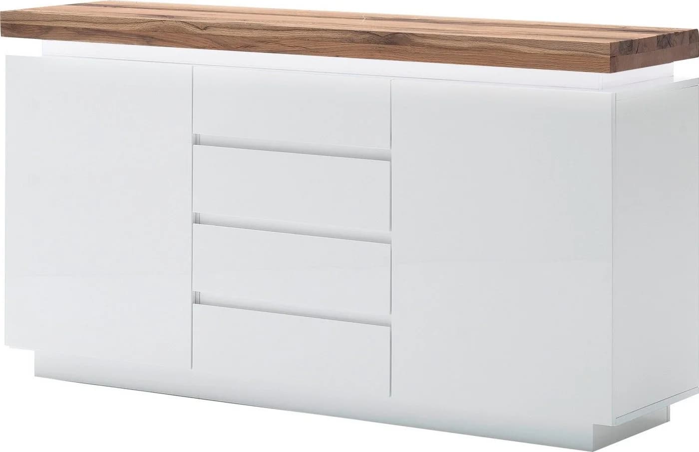 MCA furniture Sideboard Romina Weiß Matt mit LED Beleuchtung - Bild 3