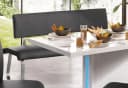 MCA Furniture Polsterbank Arco Grau Edelstahl Gebürstet Bild 1