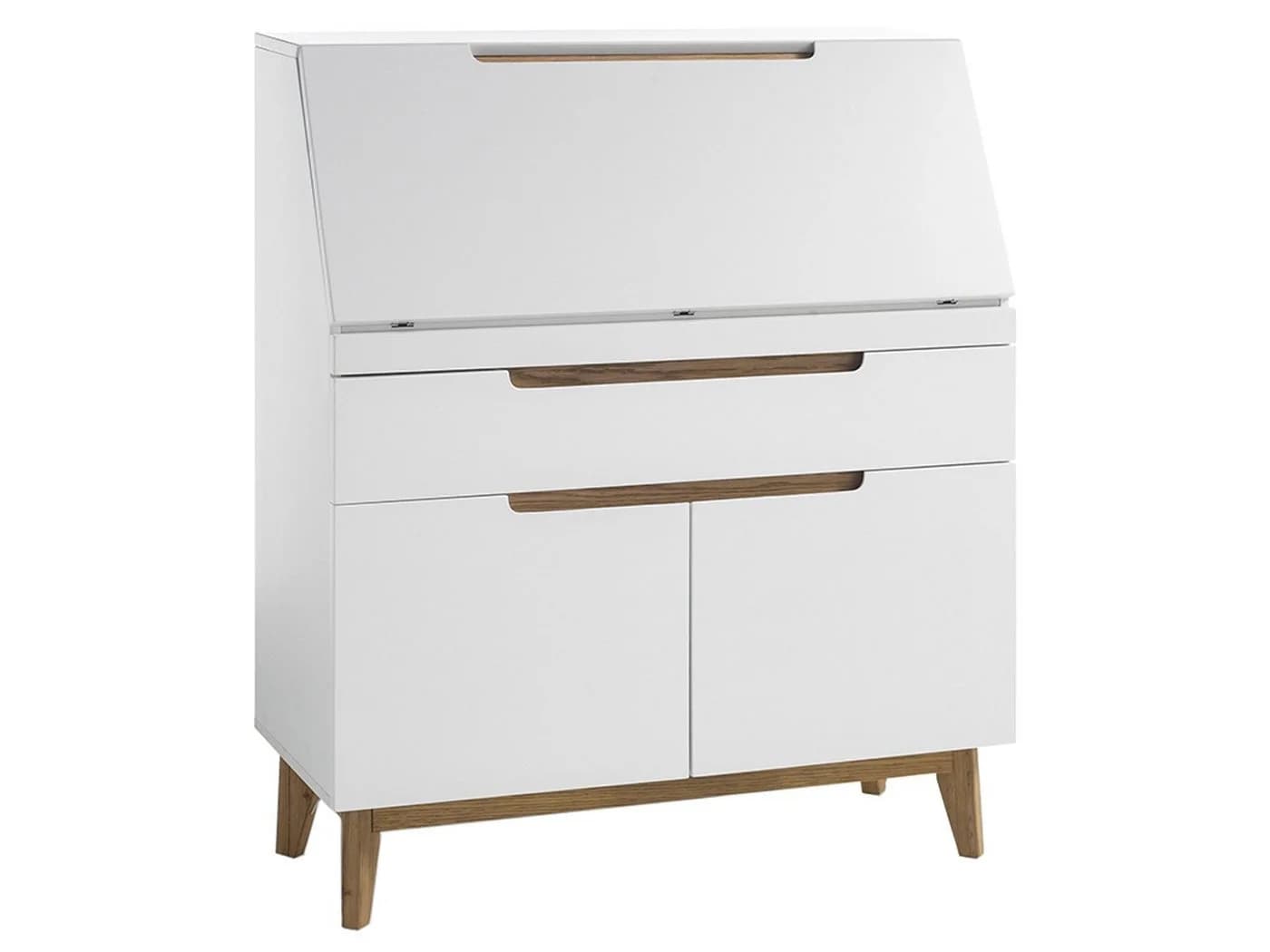 MCA furniture Sekretär Weiß/Matt mit Klapptür - Bild 3