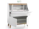 MCA furniture Sekretär Weiß/Matt mit Klapptür Bild 5