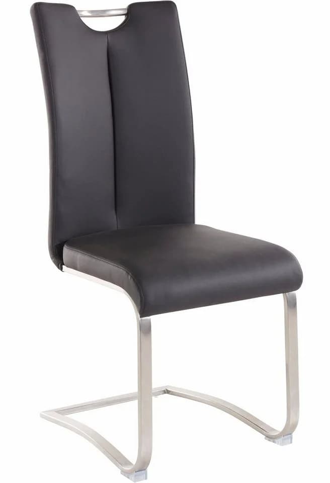 MCA FURNITURE Artos Freischwinger 2er-Set Schwarz Kunstleder - Bild 2