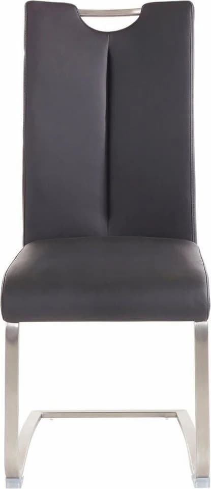 MCA FURNITURE Artos Freischwinger 2er-Set Schwarz Kunstleder - Bild 3