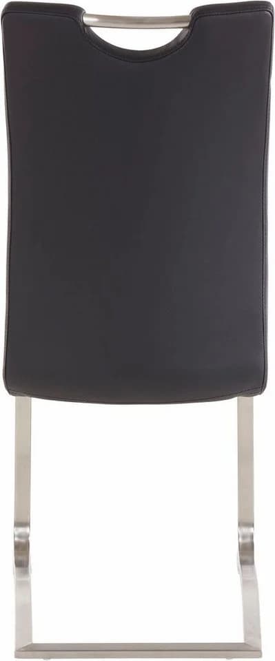 MCA FURNITURE Artos Freischwinger 2er-Set Schwarz Kunstleder - Bild 4