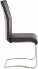 MCA FURNITURE Artos Freischwinger 2er-Set Schwarz Kunstleder Bild 5