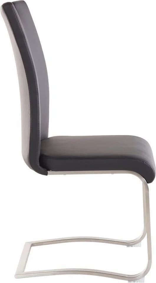 MCA FURNITURE Artos Freischwinger 2er-Set Schwarz Kunstleder - Bild 5