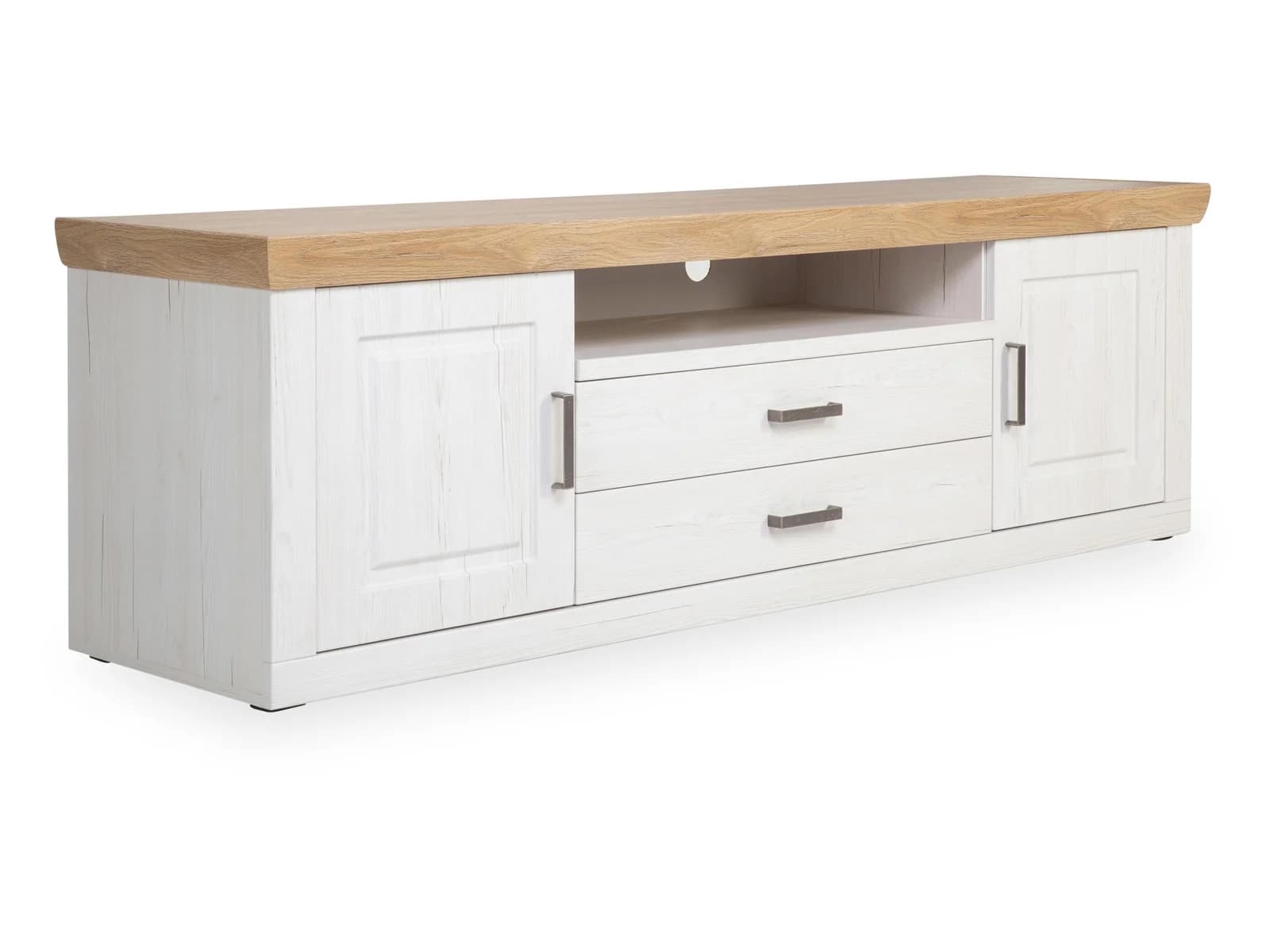 Modernes Landhaus-TV-Lowboard aus Pinie Aurelio / Grandson Oak