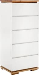 MCA furniture Kommode Chiaro Weiß Eiche 5 Schubladen Bild 2