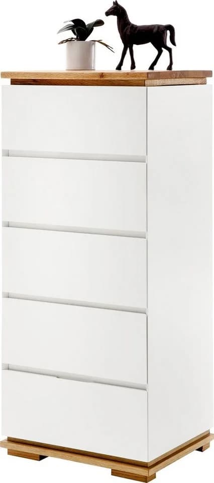 MCA furniture Kommode Chiaro Weiß Eiche 5 Schubladen - Bild 3