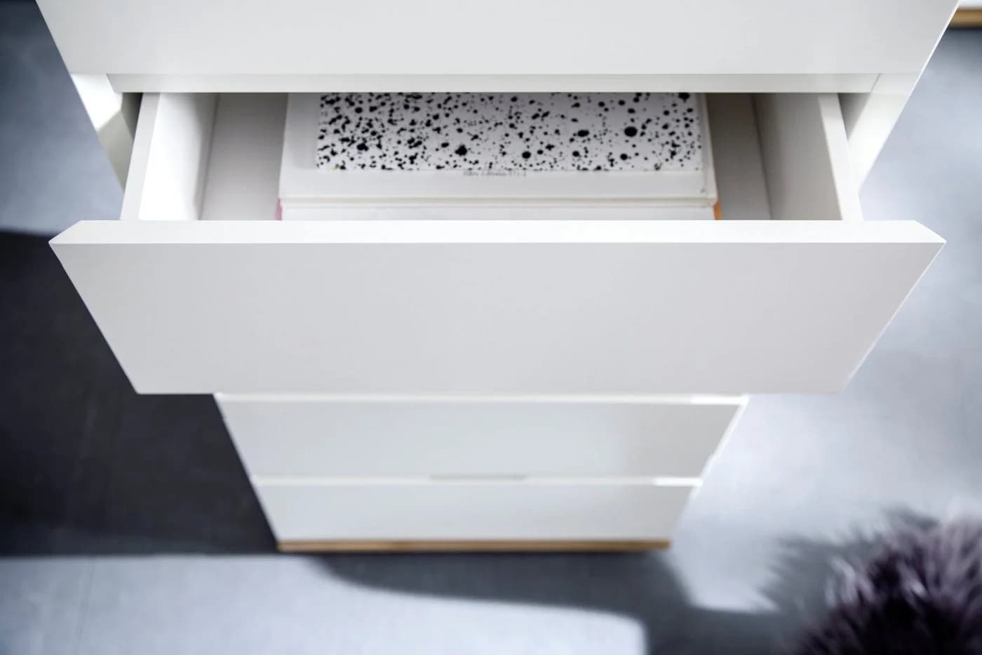 MCA furniture Kommode Chiaro Weiß Eiche 5 Schubladen - Bild 5