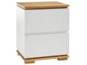XXXLutz Nachtschrank Weiß Eiche 2 Schubladen Modern Bild 4