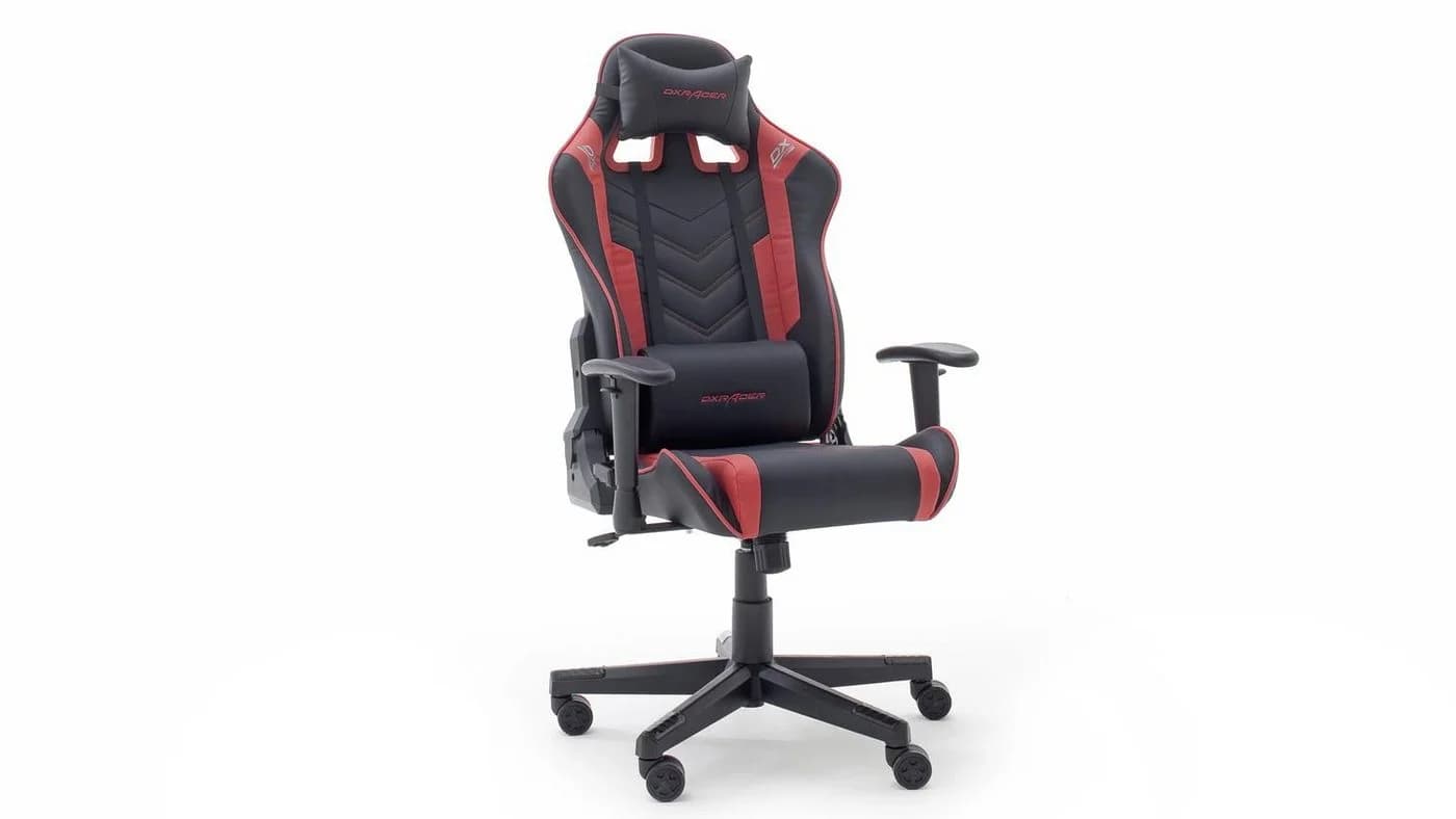 MCA living Gaming Chair DX RACER Schreibtischstuhl rot schwarz - Bild 2