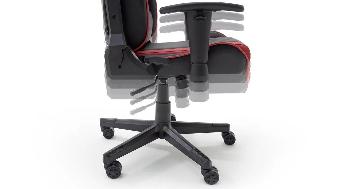 MCA living Gaming Chair DX RACER Schreibtischstuhl rot schwarz - Bild 4