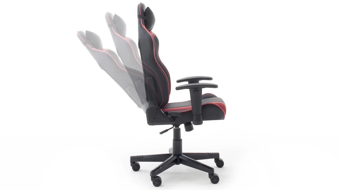 MCA living Gaming Chair DX RACER Schreibtischstuhl rot schwarz - Bild 5