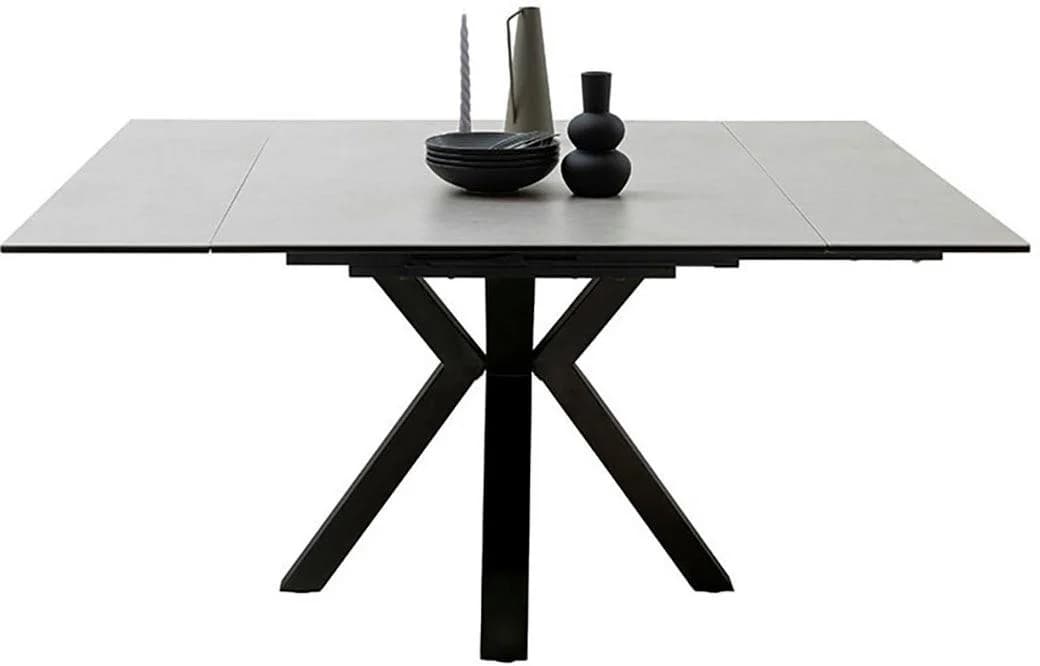 MCA furniture Esstisch PALLINI Ausziehbar Grau/Schwarz Keramik