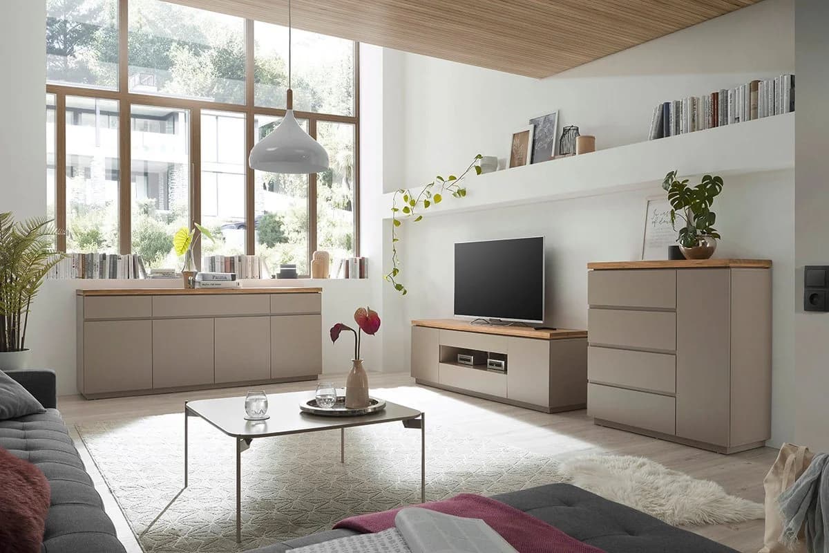 MCA FURNITURE PALAMOS Kommode warmgrau mit Soft-Close