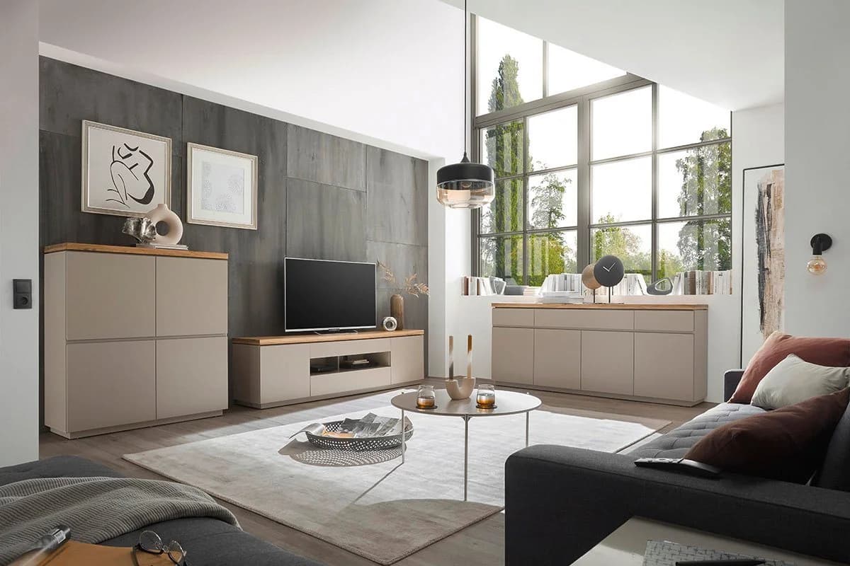 MCA FURNITURE PALAMOS Kommode Warmgrau Holzwerkstoff Sideboard