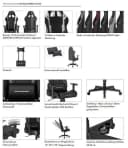 MCA FURNITURE DX Racer Prince Gamingchair Schwarz Bild 3
