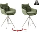 MCA furniture Parker Tresenstuhl mit Armlehnen Barhocker 360° drehbar Olive Bild 2