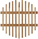 MCA FURNITURE BANTRY Garderobenpaneel Eiche Massivholz 6 Haken Bild 2
