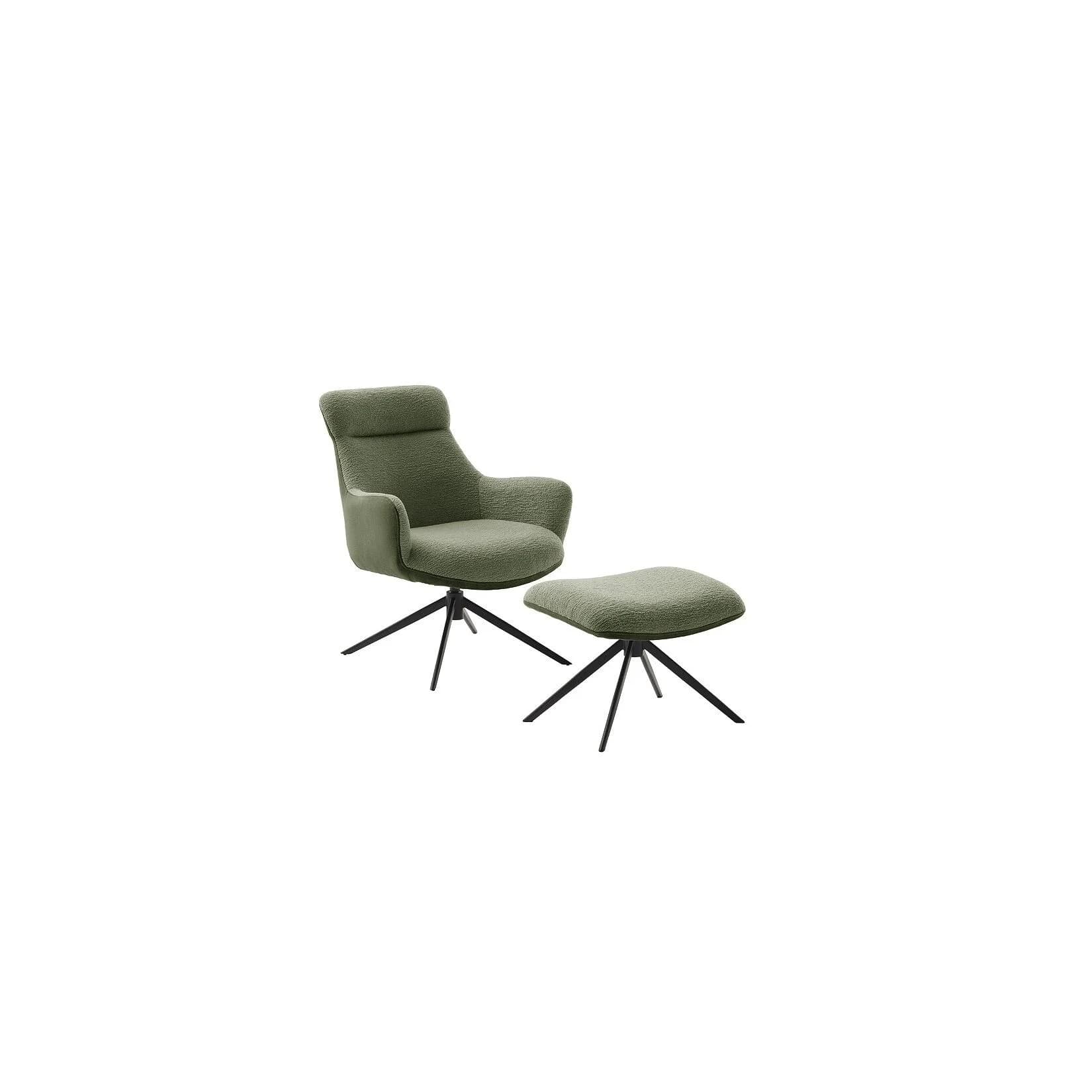 iNNoSeat by MCA + PELION Drehstuhl mit Armlehnen Schwarz / Olive