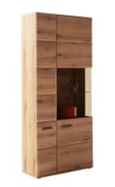 MCA furniture Vitrine Naxos Eiche Evoke Glas anthrazit Bild 1