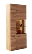MCA furniture Vitrine Naxos Eiche Evoke Glas anthrazit Bild 2
